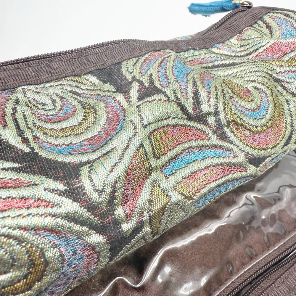 Stephanie Johnson Faux Fur Cosmetic Bag With Detachable Bags